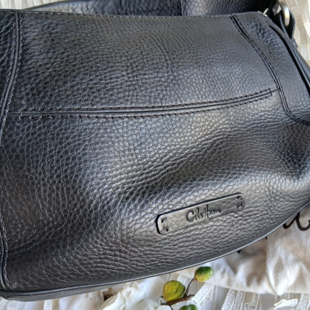 Cole Haan Black Leather Shoulder Bag - Picture 2 of 10